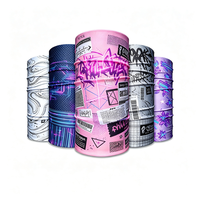 Bandana tubulaire multifonctionnel en microfibre, imprimé sur mesure, respirant et doux, pour moto, cyclisme, masque facial et cache-cou