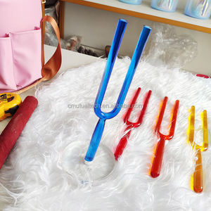 Chakra cuarzo cristal Tuning Fork terapia de sonido 20mm personalizado <span class=keywords><strong>Solfeggio</strong></span> sin peso <span class=keywords><strong>432</strong></span>/440Hz 99.99% sonido puro curación espiritual - Product Image 4