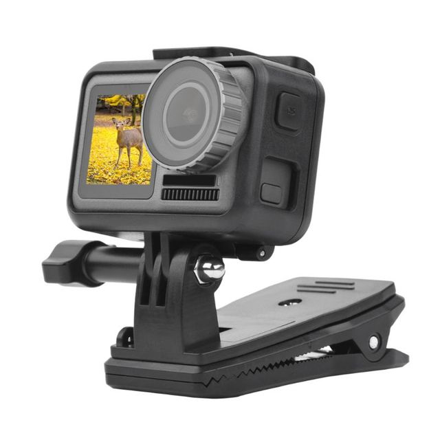 360 Degree Bagpack Clip Clamp Mount for gopro HERO4/3/3+/5/SJ4000/5000/6