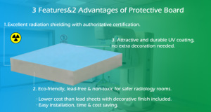 Panel de Lámina de Plomo para Pared de Sala de Rayos X, Grosor 7MM, Equivalente a 1mmpb, Panel de Protección contra Radiación - Product Image 2