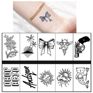 10 pièces pochoirs au henné personnalisé nouveau Design d'art femmes autocollant de <span class=keywords><strong>tatouage</strong></span> temporaire étanche Semi-permanent pour une utilisation manuelle - Product Image 3
