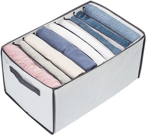 clothes organizer, Closet Organizers Box, Clothing Storage Containers Boxes for Jeans, Leggings, Skirts, T-shirts