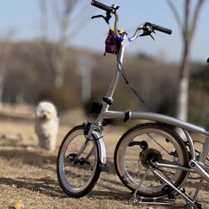 Xe đạp gấp nhẹ CityBike 9 tốc độ, xe đạp ngoài trời unisex, xe đạp BMX nam nữ, xe đạp di chuyển trong thành phố Vomo C5 gấp ba lần - Product Image 2