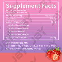 JBY OEM/ODM Marque Privée Probiotique Organique Halal pour Femmes sous Forme de Gummies pour l'Équilibre Vaginal et du pH Approvisionnement en Gros