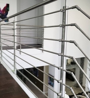 Poteaux de balustrade en acier inoxydable pour clôtures et rampes d'escalier, supports de barres et poteaux de rampe d'escalier en acier inoxydable
