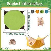 SUREWALHOME Hamster Oiseau Chat Hamac Petit Animal Guinée Lit Facile À Assembler Chiens Chats Jouer Maison Hamac Suspendu Doux Pet Lit