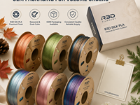 Filamen R3D Silk PLA 1.75mm untuk Printer 3D, Hasil Akhir Berkilau Seperti Cermin, Warna Premium untuk Bambu Lab Prusa