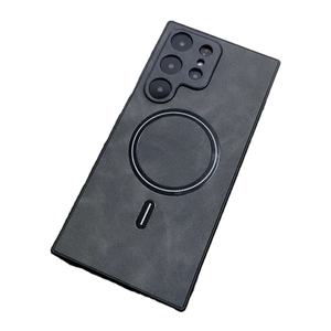 Étui en cuir mat de luxe pour <span class=keywords><strong>Galaxy</strong></span> S25 S24 S23 S22 S21 Ultra Plus <span class=keywords><strong>FE</strong></span> Note <span class=keywords><strong>20</strong></span> <span class=keywords><strong>S</strong></span> 23 22 pour couverture complète sans fil - Product Image 1