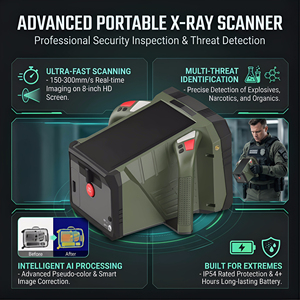 جهاز فحص الأمتعة بالأشعة السينية المحمول للحماية الأمنية مع ماسح ضوئي للتشتيت الخلفي - Product Image 2