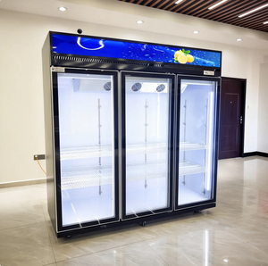 <span class=keywords><strong>Congélateur</strong></span> vertical commercial à 3 portes de 1000 L, très demandé, pour supermarchés et magasins de proximité - Product Image 1
