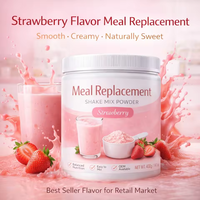 Poudre de protéines pour remplacement de repas sain, saveur fraise |   Soutien immunitaire |   100% Pur |   Shake facile à préparer |   Fournisseur OEM en gros 400g