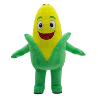 2M Aufblasbares Erwachsenen-Mais-Maskottchen-Kostüm, Ganzkörper-Laufkostüm, Aufblasbares Outfit, Bühnenbekleidung, Cosplay-Kleid