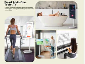 360SPB S4 Stanbyme 32 "ポータブル<span class=keywords><strong>TV</strong></span> Wheels-8GB RAM/128GBストレージ4Kタッチスクリーン内蔵カメラAndroid OS APPインストール - Product Image 6