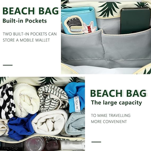 Bolsa personalizada impermeable a prueba de arena para mujer, bolso de lona con logotipo impreso, bolsa de piscina con cremallera, bolsa de playa de viaje para gimnasio y comestibles con mojado <span class=keywords><strong>Po</strong></span> - Product Image 6
