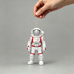 Decorazioni Natalizie in Resina Completamente Personalizzabili, Statuetta di <span class=keywords><strong>Astronauta</strong></span> Fai-da-Te con Spazio per Foto Sostituibile - Product Image 4