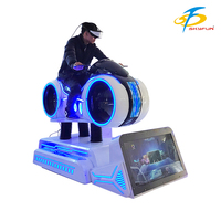 Simulador de Conducción de Autos de Carreras 9D VR, para Interiores y Exteriores, Centros Comerciales, Fibra de Vidrio y Metal, Uso Comercial, Equipo de Ejercicio