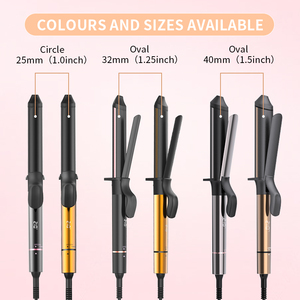 Kang Road Professional 1.5 Inch Double PTC Curling Iron Wand LCD Customized Dual Voltage World Hair Curler Iron Private Label - Product Image 3