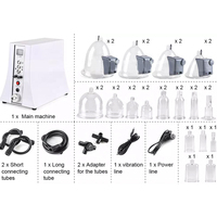 Appareil de massage et de thérapie corporelle pour seins et fesses, ventouses à vide en acier inoxydable pour l'augmentation mammaire et le lifting des hanches, utilisation à domicile et en spa