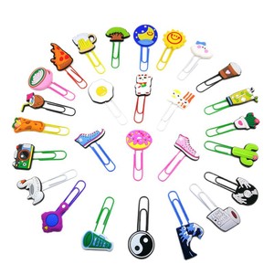 PVC Cartoon Paper Clips Bookmarks Customizable For School Supplies With Digital Printing - Product Image 1