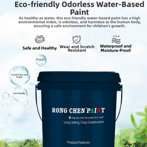 Peinture intérieure en velours acrylique Faible teneur en COV Lavable Résistant au frottement Revêtement doux au toucher pour les murs décoratifs Application au pinceau - Product Image 4