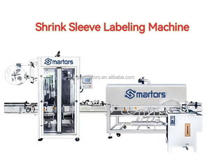 Các hoàn toàn tự động tay áo máy dán nhãn + thu nhỏ Máy dán nhãn có thể đóng gói các loại khác nhau của lon và chai - Product Image 3