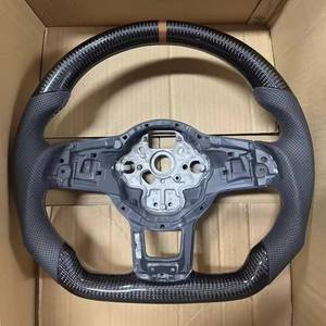 Volant en cuir suédé en fibre de carbone pour VW <span class=keywords><strong>Golf</strong></span> MK7 7.5 GTI GTD <span class=keywords><strong>GTE</strong></span> R 2013-2020 Polo GTI pour Tiguan pour Passat DSG - Product Image 3