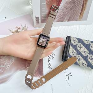 <span class=keywords><strong>Bracelet</strong></span> en cuir pour <span class=keywords><strong>Apple</strong></span> <span class=keywords><strong>Watch</strong></span>, 38mm <span class=keywords><strong>40mm</strong></span> 42mm 44mm, mode hommes femmes, <span class=keywords><strong>Bracelet</strong></span> pour iWatch série 7 6 5 4 3 2 1 - Product Image 6