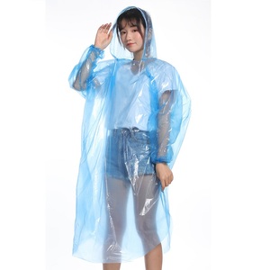 Una volta impermeabile protezione portatile <span class=keywords><strong>contro</strong></span> la pioggia aumento di spessore trasparenza uomo e donna Poncho carta - Product Image 1