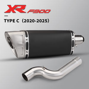 Tube à enfiler pour <span class=keywords><strong>F900R</strong></span> F900XR F 900 R 2020-2024 Tuyau d'échappement <span class=keywords><strong>moto</strong></span> Modifier 51mm Interface Mid Link Pipe Silencieux en fibre de carbone - Product Image 6