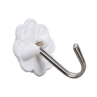 Crochets adhésifs muraux pour la gestion des câbles et des écouteurs, petits crochets blancs pour l'organisation du bureau, crochets sans perçage pour le côté du bureau et le mur