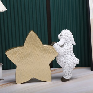 Ornamenti Moderni e Semplici per Eid Al-Adha in Medio Oriente, Decorazioni per Gioielli, Ornamenti a Forma di Castello, Pecora e Stella, Artigianato in Resina per Casa e Scrivania - Product Image 4