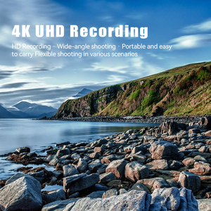 กล้องแอคชั่นขนาดเล็ก 4K แบบแม่เหล็ก กล้องวิดีโอบล็อกแบบสวมใส่ได้ กล้องบันทึกภาพมุมมองบุคคลที่หนึ่ง กล้องกันน้ำได้ลึก 30 เมตร กล้องกีฬา กล้องติดหมวก กล้องบันทึกวิดีโอพกพา - Product Image 5