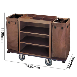 Chariot <span class=keywords><strong>de</strong></span> nettoyage <span class=keywords><strong>de</strong></span> chambre d'hôtel à usage intensif chariot <span class=keywords><strong>de</strong></span> fournitures <span class=keywords><strong>de</strong></span> conciergerie pour les services <span class=keywords><strong>de</strong></span> nettoyage dans la chambre - Product Image 2