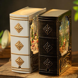 Bola <span class=keywords><strong>de</strong></span> <span class=keywords><strong>cristal</strong></span> <span class=keywords><strong>de</strong></span> <span class=keywords><strong>nieve</strong></span>, libro, decoraciones <span class=keywords><strong>de</strong></span> regalo para anciano, lámpara <span class=keywords><strong>de</strong></span> viento transfronteriza <span class=keywords><strong>de</strong></span> Navidad, luz nocturna con caja <span class=keywords><strong>de</strong></span> música - Product Image 3