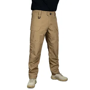 Calças táticas de trabalho ao ar livre dos homens Tactical Lightweight Rip-Stop Causal Cargo Pants