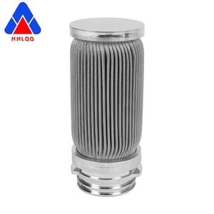 Séparation d'huile d'élément de filtre fondu plié en acier inoxydable 226 ports et en métal 316L et filtre à huile de machine pétrochimique - Product Image 4