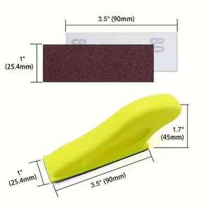 Juego de lijadoras manuales pequeñas, discos adhesivos de 9 cm x 2,54 cm para madera y metal - Product Image 1