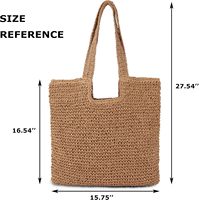 Tas Pantai Anyaman Besar Gaya Boho untuk Musim Panas - Tas Bahu Anyaman Rotan Buatan Tangan untuk Wanita Petunjuk Perawatan