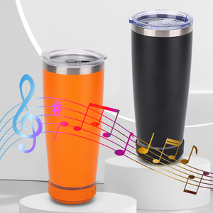 Haute qualité Smart 20oz en acier inoxydable gobelet Bluetooth lumière haut-parleur parlant bouteille d'eau bière tasse sans fil fête verres - Product Image 3