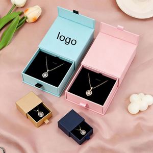 Factory Direct Customizable Free Design Multi Color Drawer Style Jewelry <b>Box</b> Sturdy Ideal for <b>Gift</b> Packaging - Product Image 1