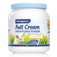 Maxigenes Blue Lait en poudre nutritionnel entier 1kg Sachet en vrac pour adultes bébés santé quotidienne Lait en poudre écrémé