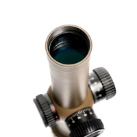 Lunette de chasse CoyotiSports HD grand angle 1-5x24 SFP LPVO avec illumination rouge et verte, réticule gravé sur verre, couleur terre foncée