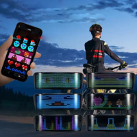 Livraison gratuite casques de vélo de moto de voiture écran flexible à LED animation de texte personnalisable écran flexible à LED