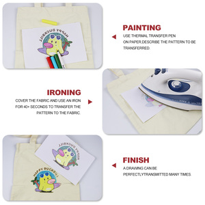 12 couleurs pointe Fine <span class=keywords><strong>Textile</strong></span> stylo Sublimation encre <span class=keywords><strong>marqueur</strong></span> de tissu Permanent pour bricolage T-shirt toile Art dessin - Product Image 5