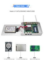OEM Mini PC N3150 Win 10 Système Barebone Fanless Micro Ordinateur I ntel C-eleron N3150/N3700 4K HTPC Nettop BOÎTE de TÉLÉVISION Intelligente