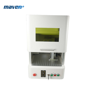 Pas cher <span class=keywords><strong>Prix</strong></span> Motorisé Mini Métal Gravure 30W Laser Machine De Marquage Portative Fiber avec Enceinte - Product Image 5