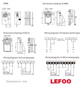 Actionneur d'amortisseur série Lefoo Lfz Lfz0224 Lfz0424 Lfz0624 Lfz0824 au meilleur prix - Product Image 3