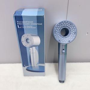 Cabezal de Ducha de Cinco Velocidades con Filtro, de Mano, Presión Ajustable, Flujo Turbo, Diseño Redondo - Product Image 2