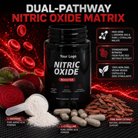 Capsules de renforcement de l'oxyde nitrique à marque privée OEM avec L-Citrulline pour booster l'énergie, soutien naturel pour adultes