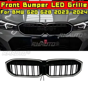 กระจังหน้ารถยนต์ G20 LED สำหรับ BMW ซีรีส์ 3 G20 G28 ปี 2023-2024 ชุดแต่งกันชนหน้าพร้อมไฟ LED อุปกรณ์ตกแต่งรถยนต์ - Product Image 3